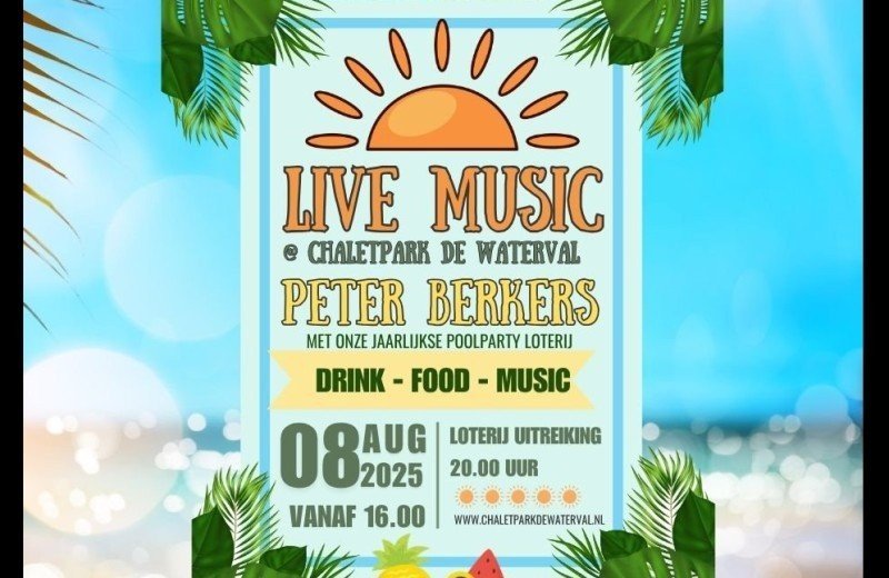 Live-Musik & Poolparty-Tombola in der Kantine De Waterval!